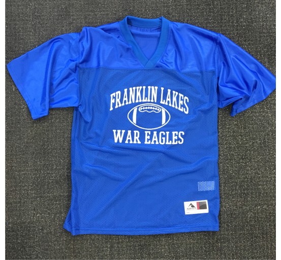 Franklin Lakes Football Silver Glitter Jersey
